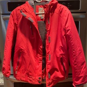 Firefly ski coat. Hot pink. Girls size large.